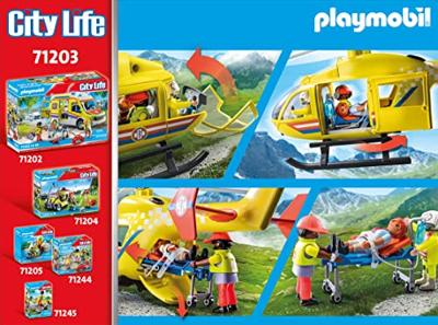 PLAYMOBIL City Life reddingshelikopter 71203 - thumbnail