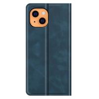 Casecentive Magnetische Leren Wallet case iPhone 13 blauw - thumbnail