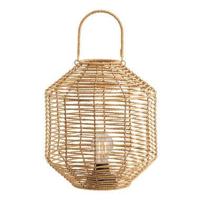 LED lantaarn Novi - naturel - 30xØ29 cm - Leen Bakker - thumbnail