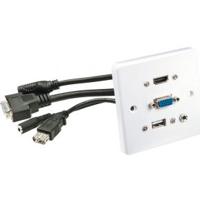 LINDY 60220 HDMI / VGA / USB / Jackplug Adapterkabel [1x HDMI, VGA, USB-A, Jackplug female 3,5 mm - 1x HDMI, VGA, USB-A, Jackplug female 3,5 mm] Wit - thumbnail