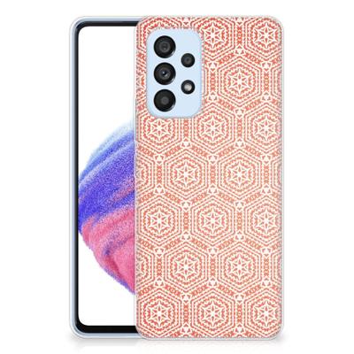 Samsung Galaxy A53 5G | TPU bumper | Pattern Orange Samsung Galaxy A53 5G | TPU bumper | Pattern Orange