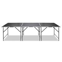 Schoenenkast Hill 72x35x124 cm massief grenenhout grijs - thumbnail