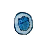 Agaatschijf Blauw Gekleurd (Model 60) - thumbnail
