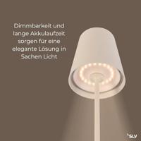 SLV Buiten tafellampVinolina Two beige - oplaadbaar - 1007697 - thumbnail