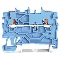 WAGO 2200-1204 Doorgangsklem 3.50 mm Push-In-klem Blauw 100 stuk(s) - thumbnail
