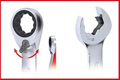 KS Tools 503.5905 5035905 Ring-steeksleutelset 5-delig Sleutelbreedte (metrisch) 19 mm