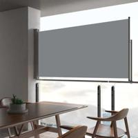 VidaXL Tuinscherm uittrekbaar 80x300 cm grijs - thumbnail