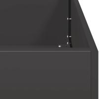 Plantenbak 80x80x80 cm staal zwart - thumbnail