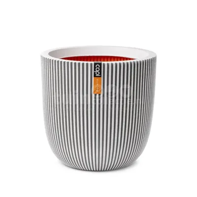 Capi Pot bol groove 35x34cm - Ivoor