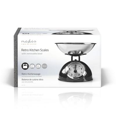 Nedis Keukenweegschaal | Analoog | Zwart | 1 stuks - KASC110BK KASC110BK