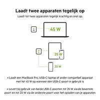 Belkin BoostCharge Pro 2-poorts USB-C GaN-wandlader met PPS (45 W) oplader - thumbnail