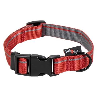 Jack and Vanilla Hondenhalsband - Nylon - Kliksluiting - Rood - 47 cm