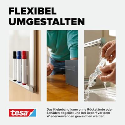 Tesa dubbelzijdige tape Nano Power, ft 3 m x 30 mm, transparant Tesa dubbelzijdige tape Nano Power, ft 3 m x 30 mm, transparant