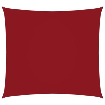 Zonnescherm vierkant 4x4 m oxford stof rood