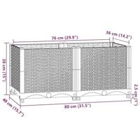 VidaXL Plantenbak verhoogd 80x40x38 cm polypropyleen - thumbnail