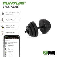 Tunturi Vinyl Dumbbellset 15kg - thumbnail