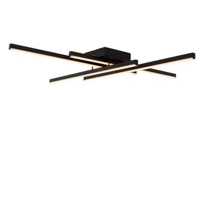 Lucide NOVAK - Plafonnière - LED Dimb. - CCT - 1x42W 2700K/4000K - Zwart Lucide NOVAK - Plafonnière - LED Dimb. - CCT - 1x42W 2700K/4000K - Zwart