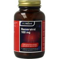 All Natural Resveratrol 100mg 60 Capsules - thumbnail