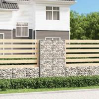Schanskorf met deksels 150x100x30 cm gegalvaniseerd draad - thumbnail