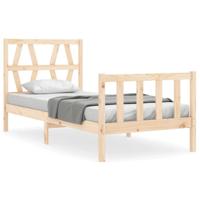 Bedframe zonder matras massief grenenhout 90x200 cm - thumbnail