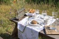 Clayre & Eef Servetten Katoen Set van 6 40x40 cm Wit Vierkant - thumbnail