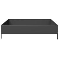 Plantenbak verhoogd 100x100x26 cm staal zwart - thumbnail