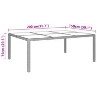 11-delige Tuinset poly rattan grijs - thumbnail