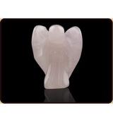 Edelsteen Engel Roze Kwarts (20 mm) - thumbnail