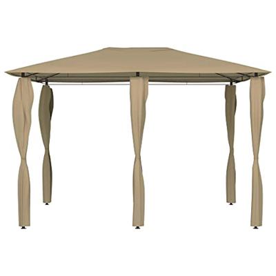 Prieel met paalhoezen 160 g/m² 3x4x2,6 m taupe Prieel met paalhoezen 160 g/m² 3x4x2,6 m taupe