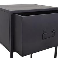 Urban Interiors Nachtkastje 'Djax' 40 x 35cm, kleur Zwart - thumbnail