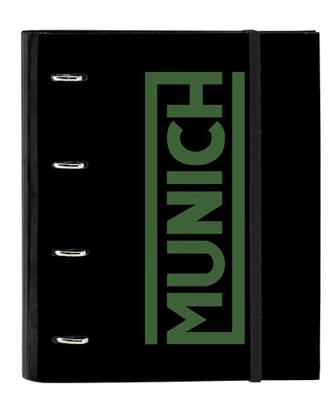 Ringmap Munich Caviar Zwart 27 x 32 x 3.5 cm