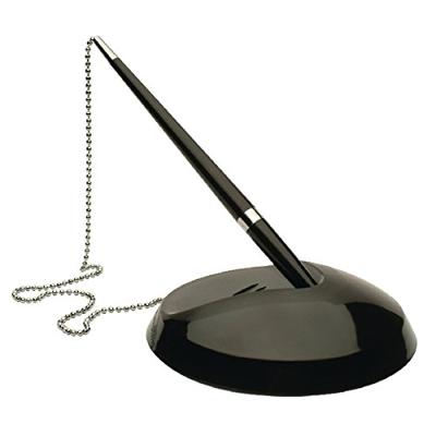 Q-CONNECT stylofoor, zwart, met 3 blauwe vullingen