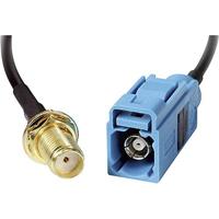 Delock WiFi-antenne Verlengkabel [1x SMA-bus - 1x SMBA-(FAKRA) Z bus] Zwart - thumbnail