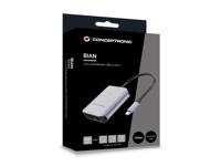 Kaartlezer Conceptronic 3 en 1 USB 3.2 Gen 2 Grijs - thumbnail