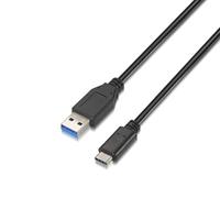 AISENS A107-0060 USB 3.1 kabel (10 Gbit/s, 3 A, 1 m, voor mobiele telefoon en tablet), zwart - thumbnail