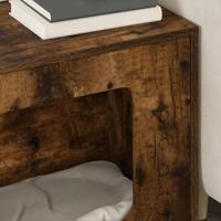 Kattenhuis Gerookt eiken 51 x 30 x 42 cm Bewerkt hout - thumbnail