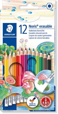 Staedtler kleurpotlood Noris Club uitgombaar 12 potloden Staedtler kleurpotlood Noris Club uitgombaar 12 potloden