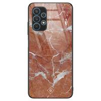 Samsung Galaxy A32 5G glazen hardcase - Marble sunkissed - thumbnail