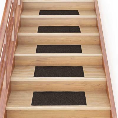 Trapmatten Zelfklevend 30 stuks 60x25 cm Donkerbruin Rechthoekig
