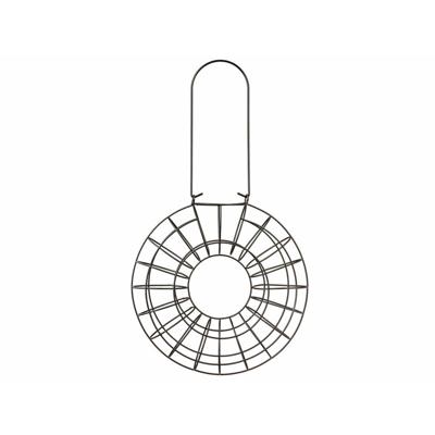 TRIXIE VETBOLHOUDER ROND METAAL ZWART 24X24X8 CM 2 ST