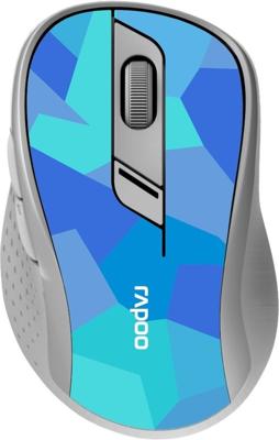 Rapoo M500 Silent Stille Multimodus Draadloze Optische Muis Blauw