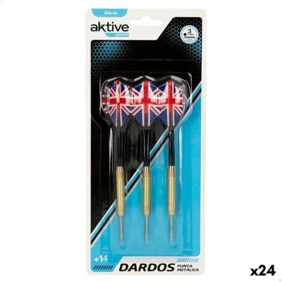 Darts Aktive Metaal 3 Onderdelen 24 Stuks Darts Aktive Metaal 3 Onderdelen 24 Stuks