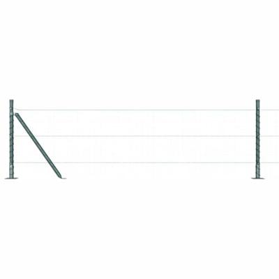 Hekpalen set met spike 13 pcs Groen 32mm 70 cm Metaal