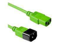 ACT AK5113 Stroomkabel 230V | C13/C14 | Groen | 1,2 meter - thumbnail