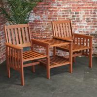 Memphis Loveseater houten tuinbank - thumbnail