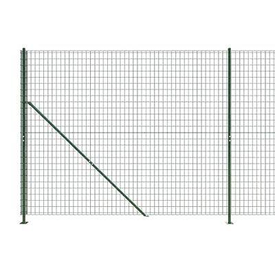 Draadgaashek met flens 1,4x10 m groen - thumbnail