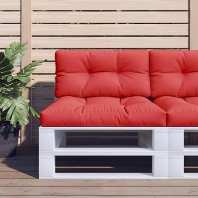 VidaXL Palletkussen 80x40x12 cm stof rood VidaXL Palletkussen 80x40x12 cm stof rood