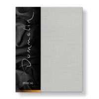 Dommelin Dommelin Laken Uni Percal 200TC 523 Zilver 270x300 cm - thumbnail
