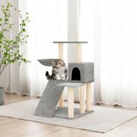 VidaXL Kattenmeubel met sisal krabpalen 82 cm lichtgrijs - thumbnail