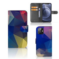 iPhone 12 | 12 Pro (6.1") | Book Case | Polygon Dark - thumbnail